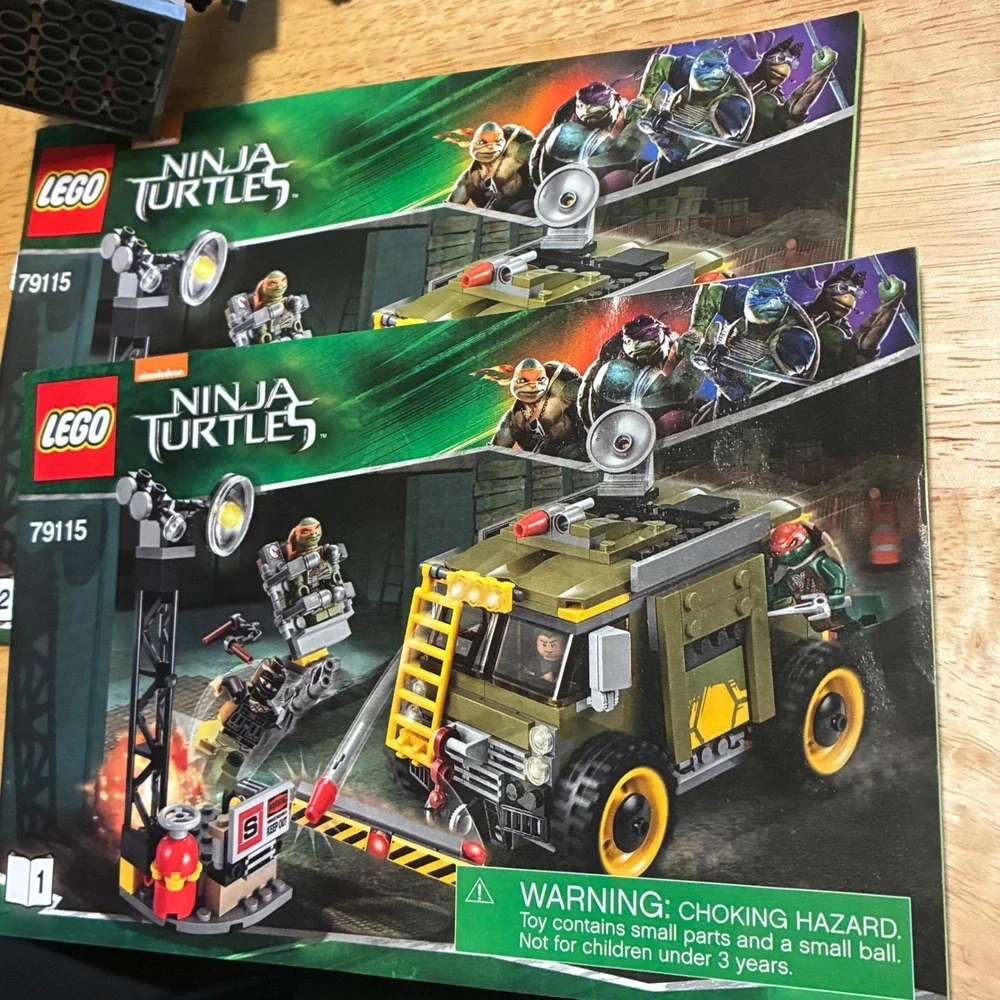 LEGO TMNT 79115 Turtle Van Takedown Raphael Vern Van 99% Complete READ
